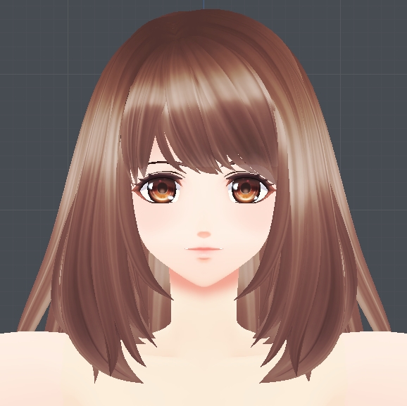 Blenderでmmdモデリング 髪の毛調整と別モデル作成 Garikiui3d